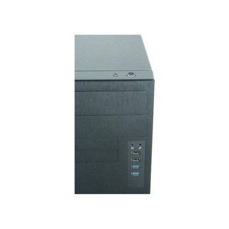 Caja pc chieftec ho-11b-350gpb atx mini-tour aluminio cepillado secc 0.5mm  negro