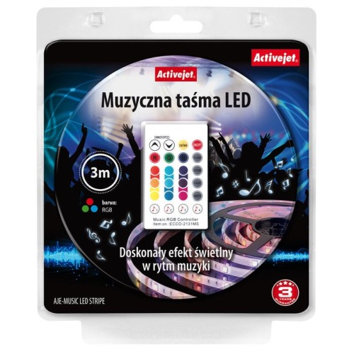 Activejet aje-led music stripe cinta luminosa regleta luminosa universal interior / exterior
