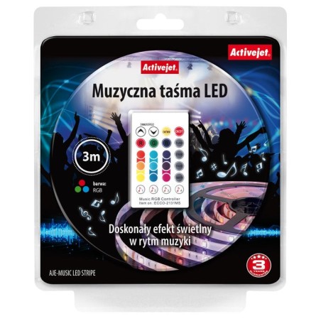 Activejet aje-led music stripe cinta luminosa regleta luminosa universal interior / exterior