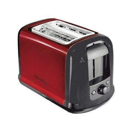 Tostadora moulinex subito 850w rojo/negro