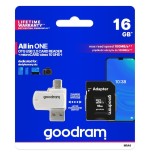 Memoria flash goodram m1a4-0160r12 16 gb microsdhc clase 10 uhs-i