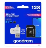 Memoria flash goodram m1a4-1280r12 128 gb microsdhc clase 10 uhs-i