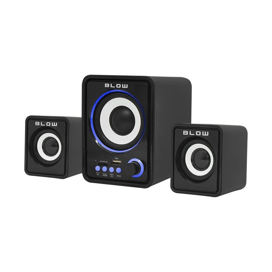 Blow ms-26 juego de altavoces para pc 66-377  (2.1, negro)