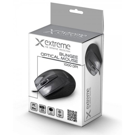 Extreme xm110k ratón usb óptico 1000 dpi mano derecha