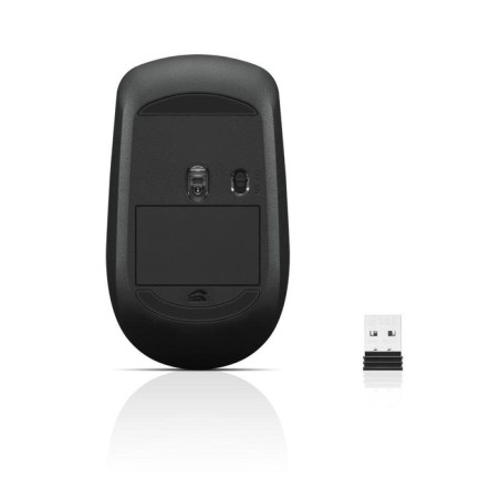 Ratón inalámbrico lenovo 400 gy50r91293 óptico, 1200 dpi, negro