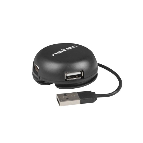 Hub natec bumblebee nhu-1330 (4x usb 2.0, black color)