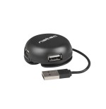 Hub natec bumblebee nhu-1330 (4x usb 2.0, black color)