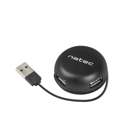 Hub natec bumblebee nhu-1330 (4x usb 2.0, black color)