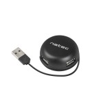 Hub natec bumblebee nhu-1330 (4x usb 2.0, black color)