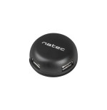 Hub natec bumblebee nhu-1330 (4x usb 2.0, black color)