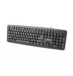 Teclado inglés, ruso esperanza tkr101 usb qwerty negro