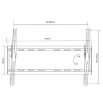Soporte de pared para tv maclean mc-605 inclinación de pared - 70 máx.35 kg