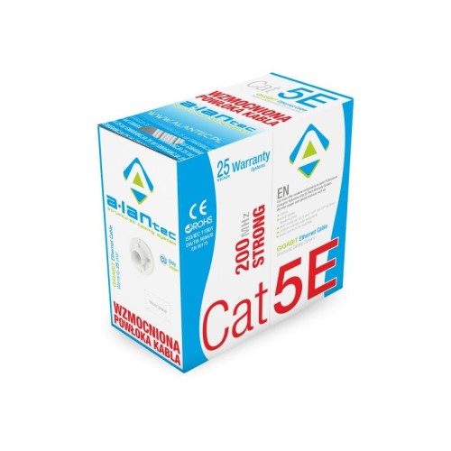 Alantec kiu5str305 cable de red 305 m cat5e u/utp (utp) gris
