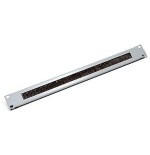 Triton rab-zp-x03-a2 placa de paso de 19" 1u con cepillo, negra