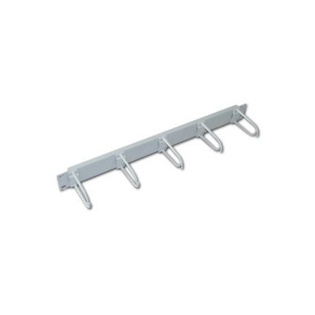 Triton rac-vp-x11-a1 panel de gestión de cables de 19" 1u, 6 soportes grandes, gris