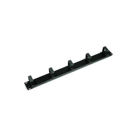 Triton rab-vp-x13-a1 panel de gestión de cables de 19" 1u, 6 soportes pequeños, negro
