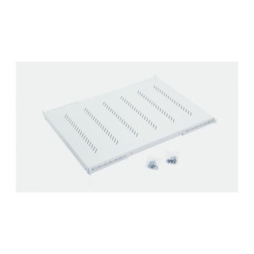 Triton balda perforada 19 , 1u / 650mm, capacidad de carga 150kg, gris