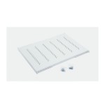 Triton balda perforada 19 , 1u / 650mm, capacidad de carga 150kg, gris