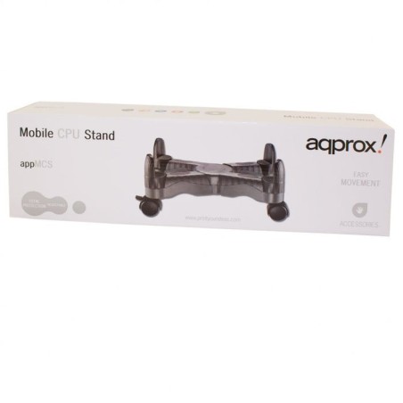Approx soporte cpu con ruedas appmcsv2 para ordenador de sobremesa negro