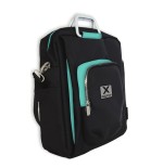 Approx maletin hasta 15.6' - varios compartimentos - asa ajustable - accesorio para fijar a trolleys - negro y azul