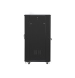 Armario rack cabinet lanberg  ff01-6827-12b (27u, 19'', 1390 mm / 600 mm / 800 mm, standing, full, glass, 800 kg, black color)