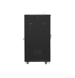 Armario rack cabinet lanberg  ff01-6827-12b (27u, 19'', 1390 mm / 600 mm / 800 mm, standing, full, glass, 800 kg, black color)