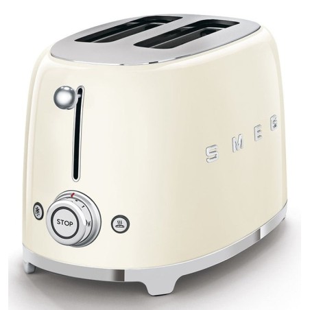 Tostadora smeg tsf01creu 2 rebanada(s) crema de color 950 w