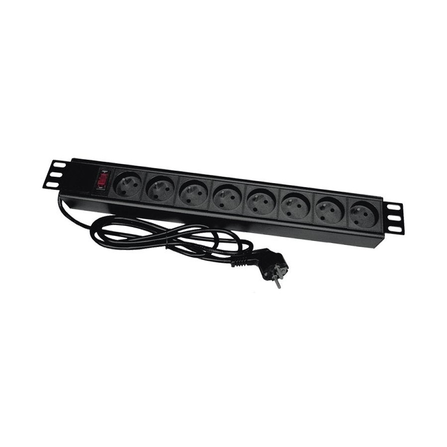 Alantec regleta rack 8 tomas 19" - 8x230v