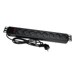 Alantec regleta rack 8 tomas 19" - 8x230v
