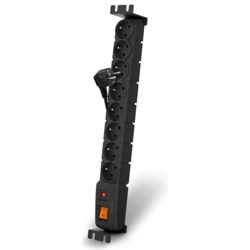 Hsk data acar s8 fa rack 8 tomacorrientes ca 230 v negro 3 m