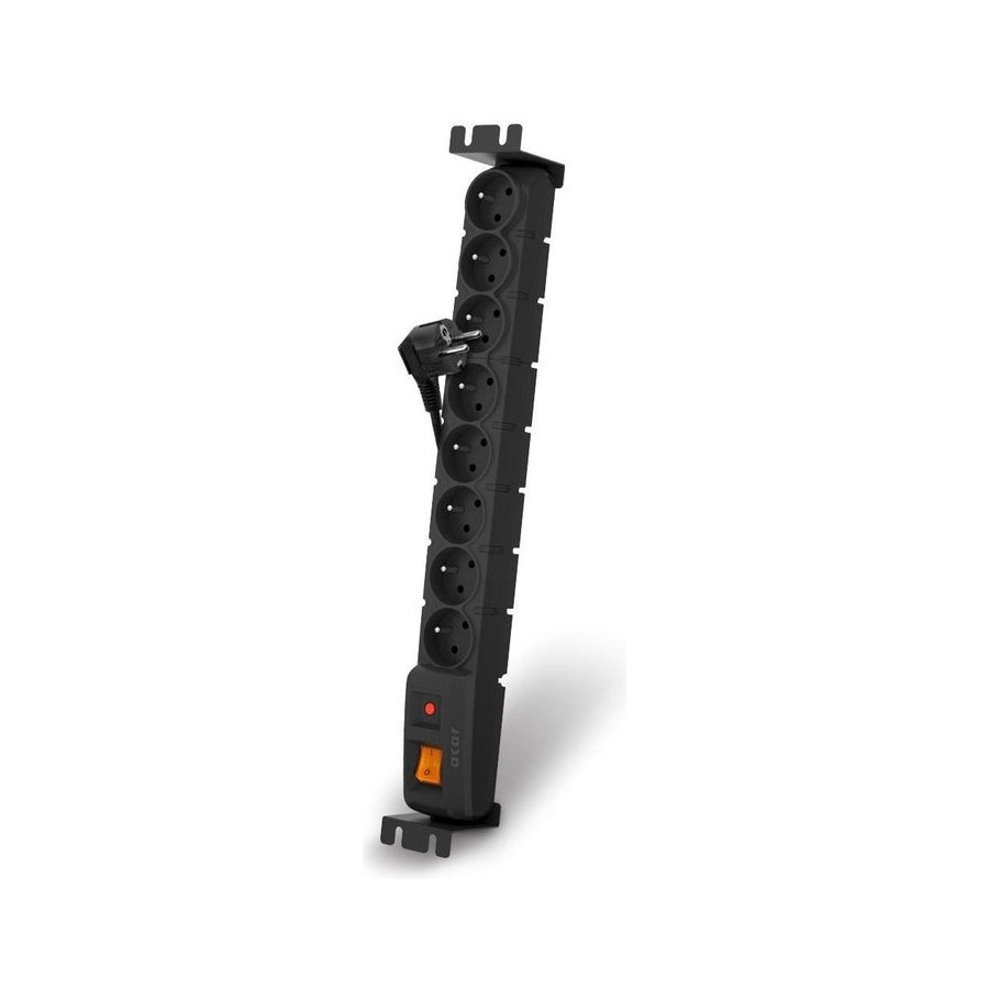 Hsk data acar s8 fa rack 8 tomacorrientes ca 230 v negro 3 m