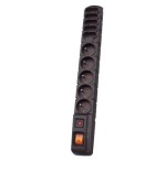 Hsk data s10 3m base múltiple 10 salidas ac interior / exterior negro