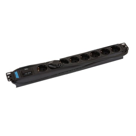 Triton rab-pd-x08-a1 regleta 19" 1u 8x contacto de protección, protección contra sobretensiones
