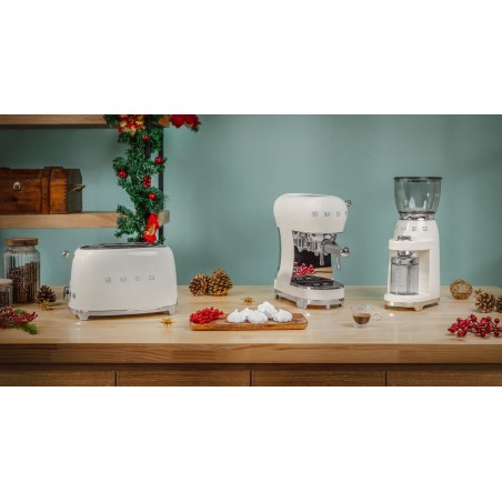 Tostadora smeg tsf01creu 2 rebanada(s) crema de color 950 w