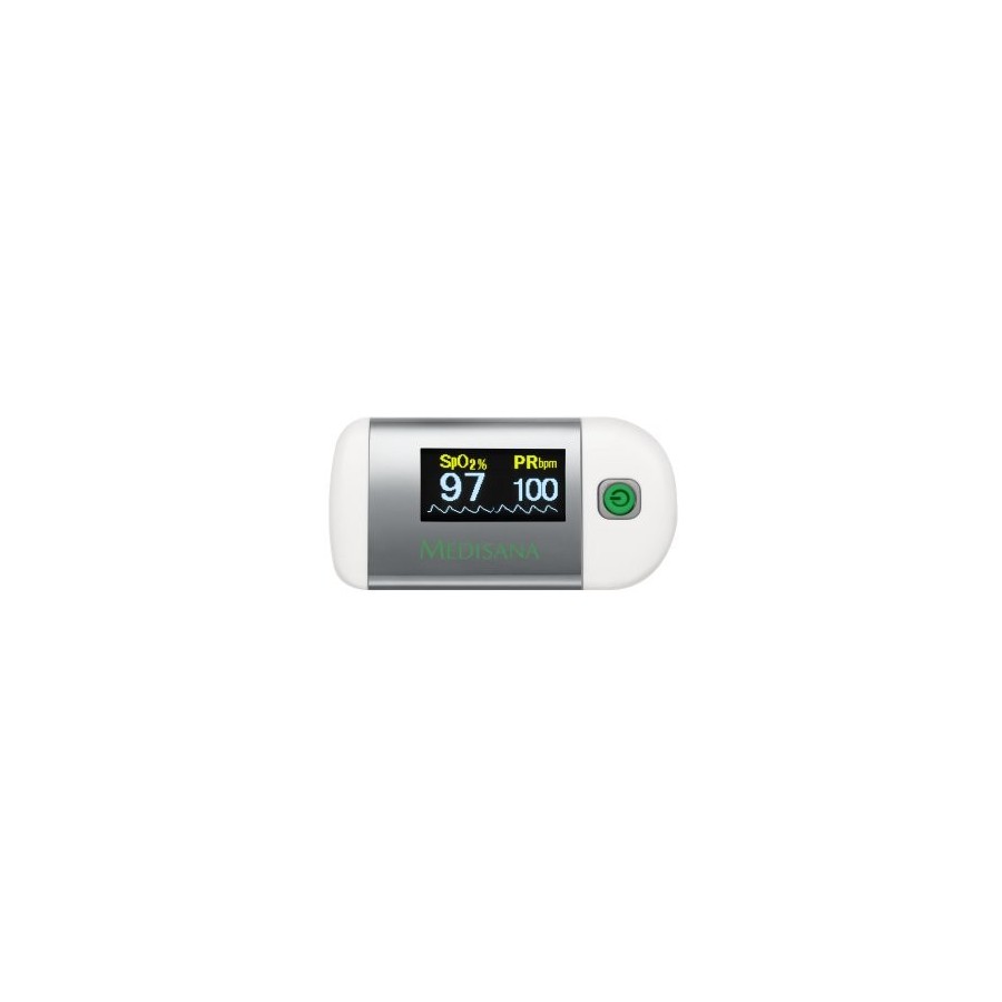 Medisana pm 100 monitor de ritmo cardiaco dedo plata, blanco