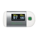 Medisana pm 100 monitor de ritmo cardiaco dedo plata, blanco