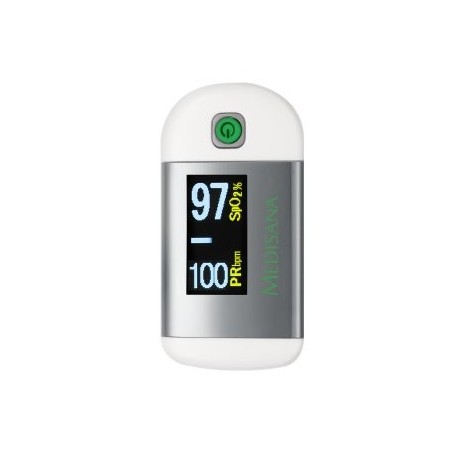 Medisana pm 100 monitor de ritmo cardiaco dedo plata, blanco