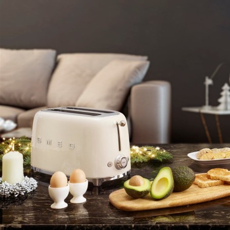 Tostadora smeg tsf01creu 2 rebanada(s) crema de color 950 w