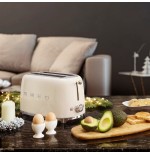 Tostadora smeg tsf01creu 2 rebanada(s) crema de color 950 w