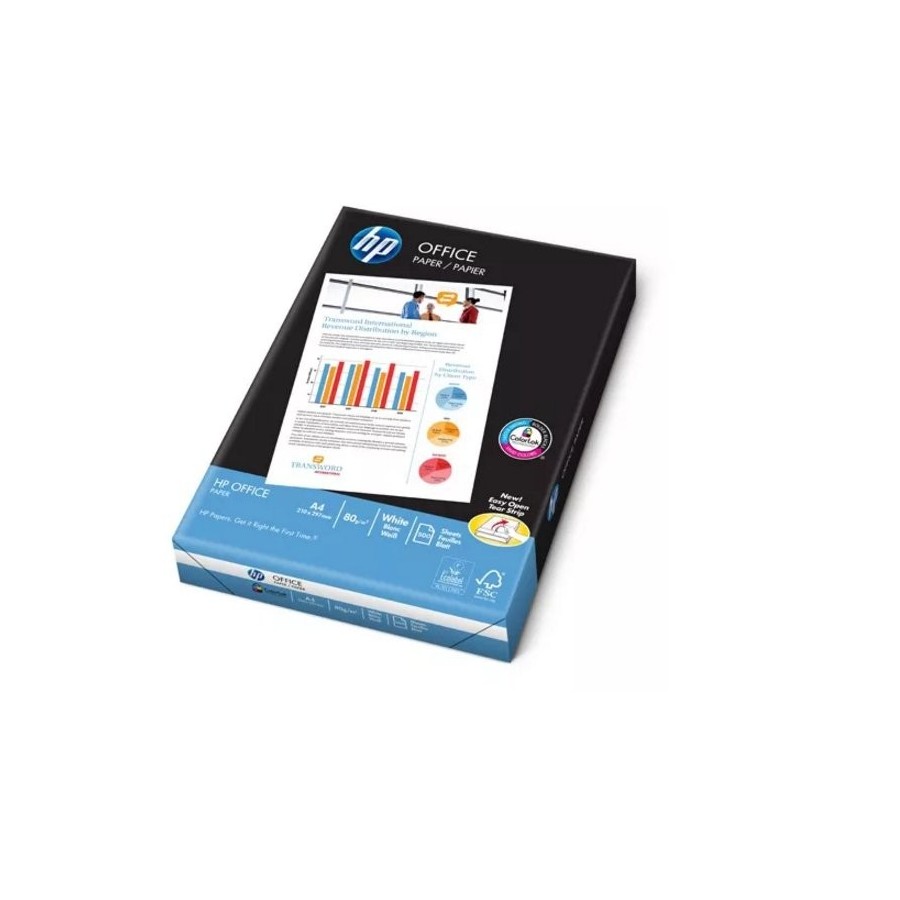 Papel hp office blanco chp 110 a 4, 80 g, 500 hojas