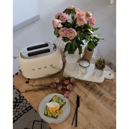 Tostadora smeg tsf01creu 2 rebanada(s) crema de color 950 w