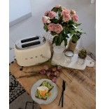 Tostadora smeg tsf01creu 2 rebanada(s) crema de color 950 w