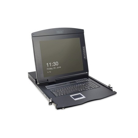 Consola modular digitus tft 17" kvm 1 puerto touchpad esp negro