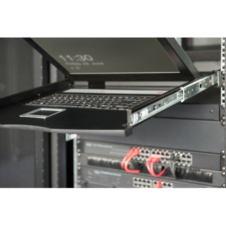 Consola modular digitus tft 17" kvm 1 puerto touchpad esp negro
