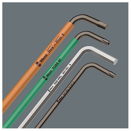 Wera 967/9 tx bo sb l-key set, blacklaser