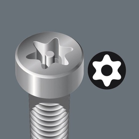 Wera 967/9 tx bo sb l-key set, blacklaser