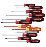 Gedore kit de destornilladores 2c rojo xxl, 12 piezas