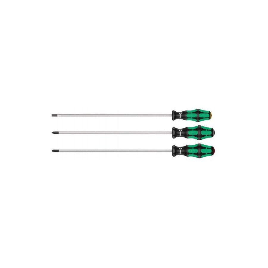 Juego de destornilladores wera 335/350/355/3 kraftform plus, largo