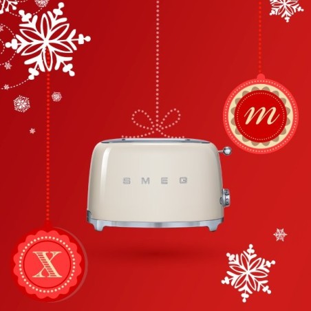 Tostadora smeg tsf01creu 2 rebanada(s) crema de color 950 w