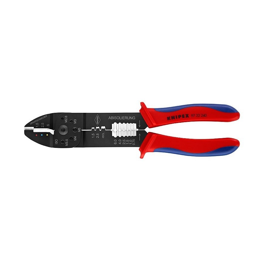 Alicates de crimpado knipex para terminales de cable y corte de cables